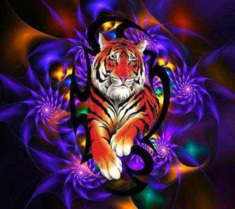 Tiger, paw, HD wallpaper