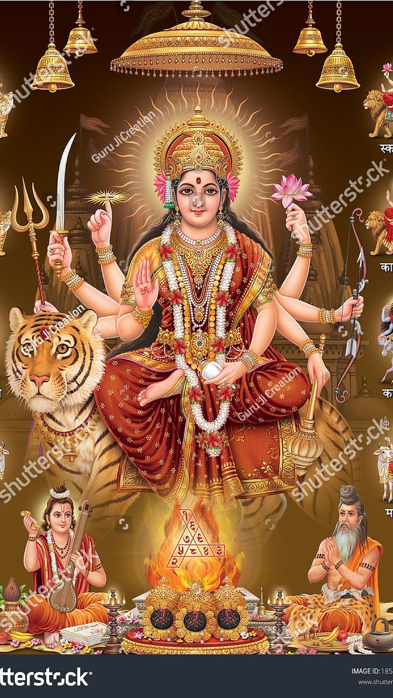 Durga Maa Ke anek Roop, durga maa, bhakti, HD phone wallpaper | Peakpx