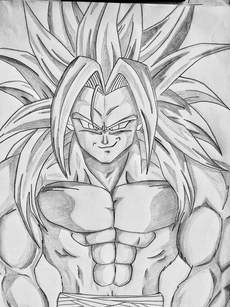 4 Quadro Desenho De Hérois Dragon Boll Z Goku Super Saiyajin