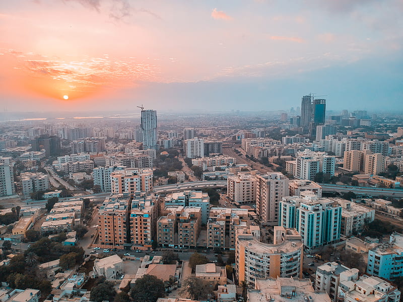 Aerial view of building during golden hour, HD wallpaper | Peakpx