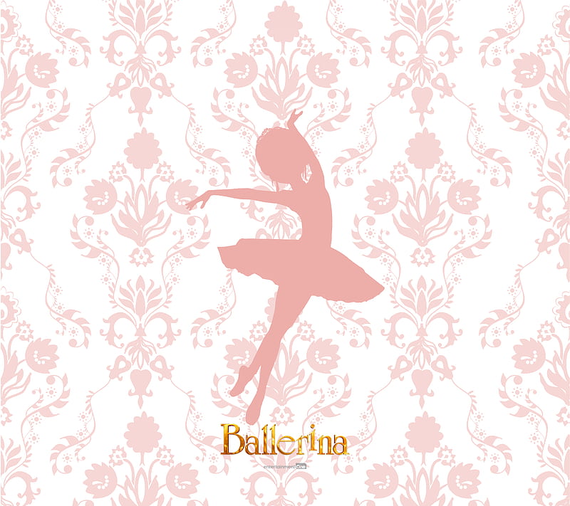 Ballerina Pink, ballet, cartoon, children, france, girl, movie, ballerina, HD wallpaper