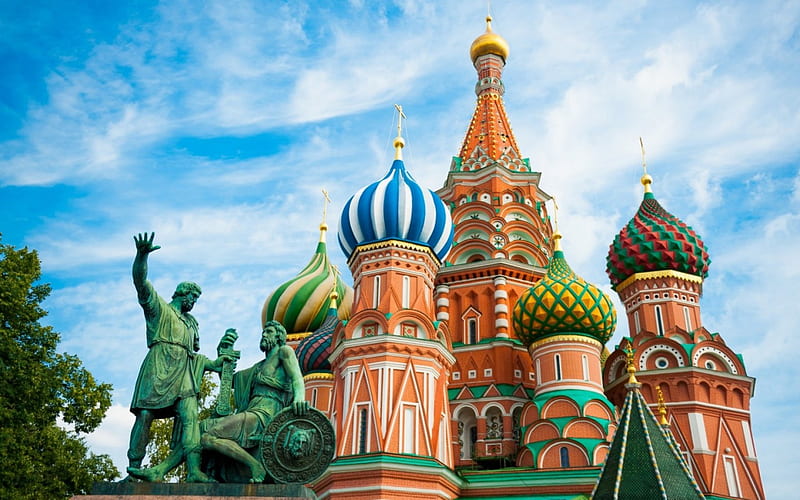 St. Basil's Cathedral in Moscow, architecture, impressive buildings, moscow, russia, buildings, kremlin, HD wallpaper