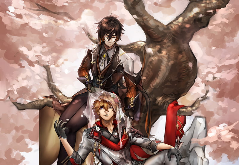 Childe And Zhongli Genshin Impact Hd Wallpaper Peakpx