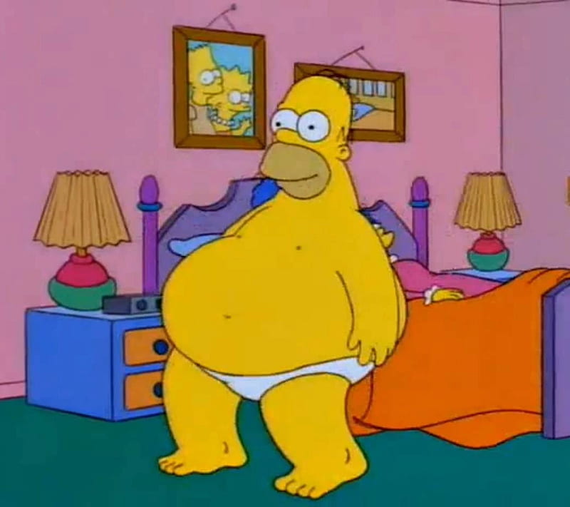 Fat Homer, homer simpson, homer simpsons, simpsons , the simpsons, HD wallpaper