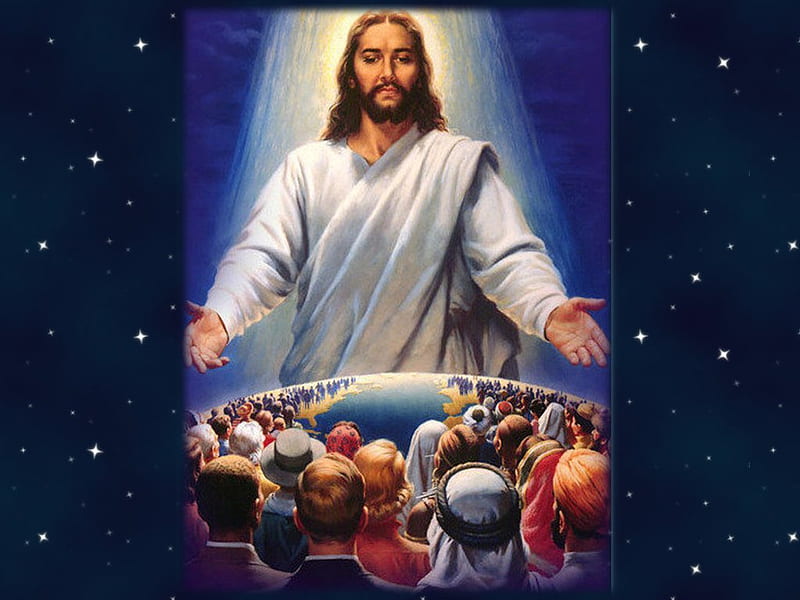 Jesus saves all people, christ, jesus, christianity, people, religion, god, HD wallpaper