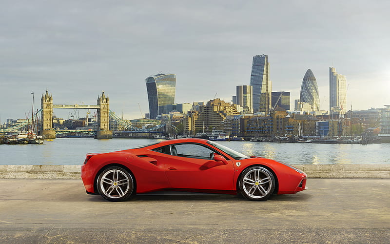 2016 Ferrari 488 GTB, Coupe, Turbo, V8, car, HD wallpaper