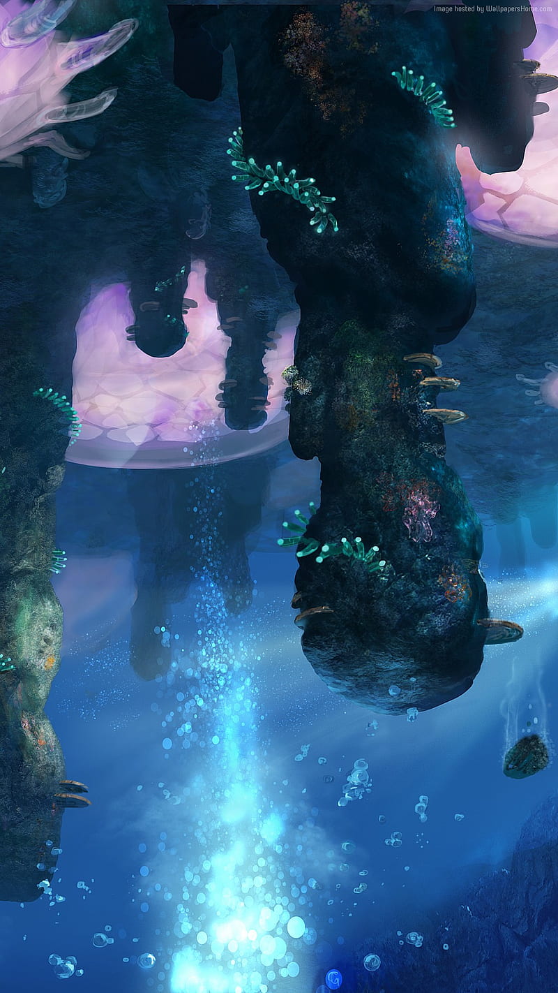 Floating Island, game, subnautica, HD phone wallpaper
