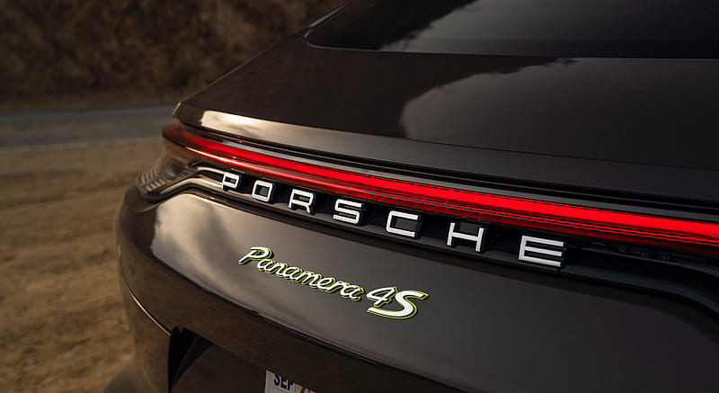 2021 Porsche Panamera 4S E-Hybrid (Color: Truffle Brown Metallic) - Badge , car, HD wallpaper