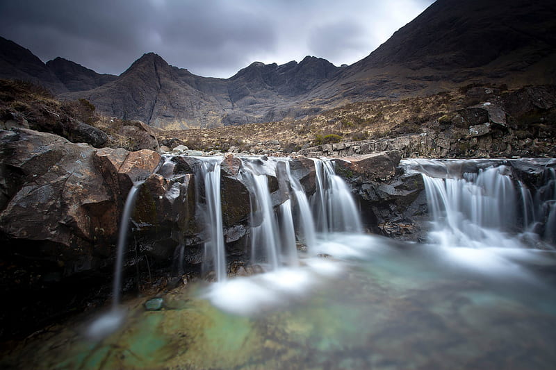 Fairy Pools, Isle of Skye, rocks, nature, skye, waterfalls, HD wallpaper