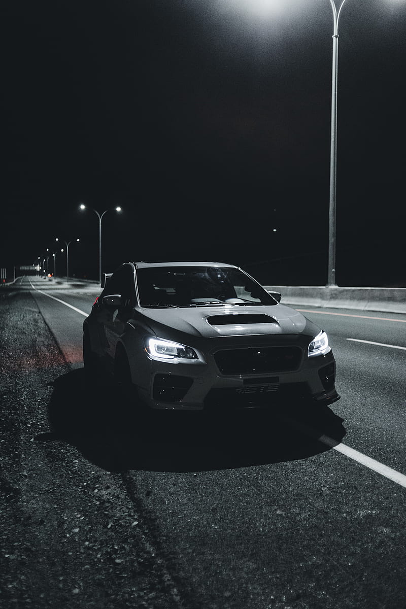 car, road, night, dark, HD phone wallpaper