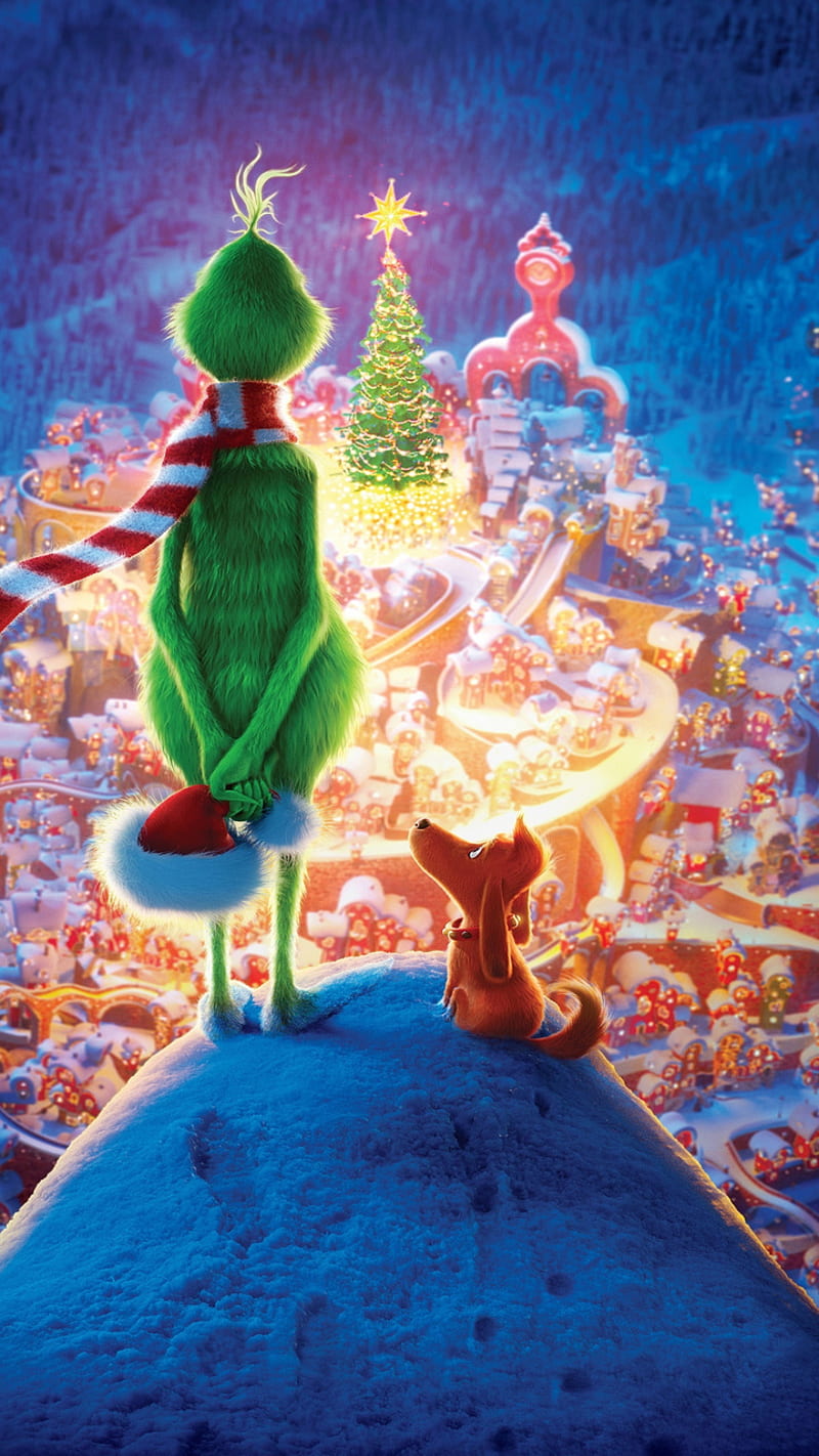 Grinch Christmas, holiday, movie, cute, HD phone wallpaper