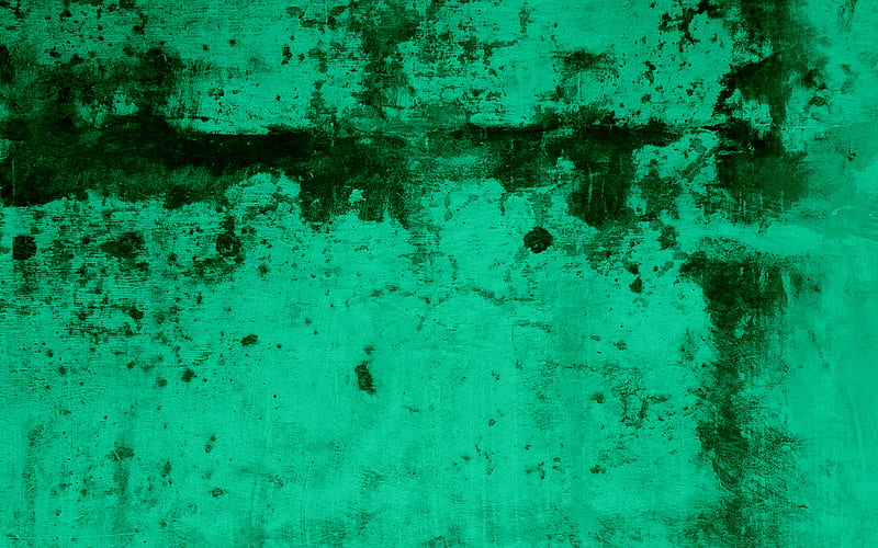 green grunge background, green grunge texture, stone background, creative textures, grunge, HD wallpaper