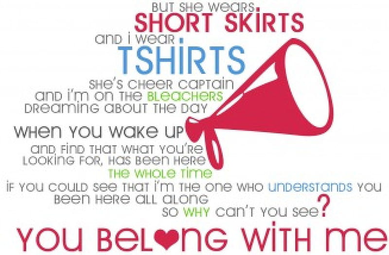 taylor swift you belong with me quotes and sayings