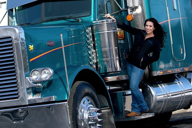 Truck Baby, baby, trucker, big rig, semi, HD wallpaper
