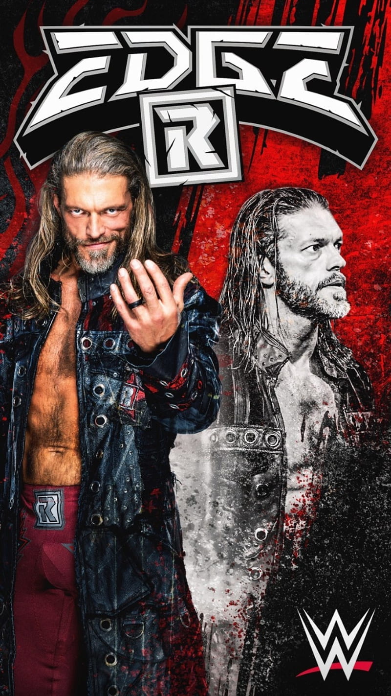 Edge, rated r superstar, red, wwe, HD phone wallpaper