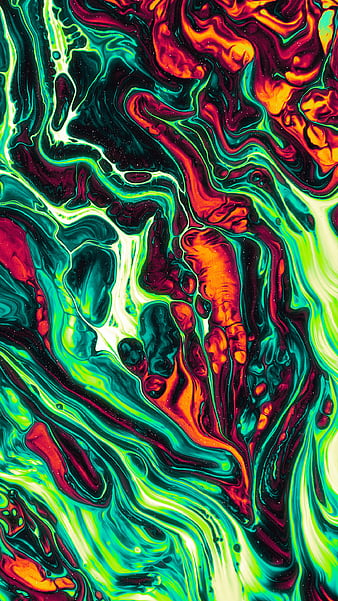 In Private, Color, Colorful, Geoglyser, abstract, acrylic, bonito, blue, fluid, holographic, iridescent, orange, pink, psicodelia, purple, rainbow, texture, trippy, vaporwave, waves, yellow, HD phone wallpaper