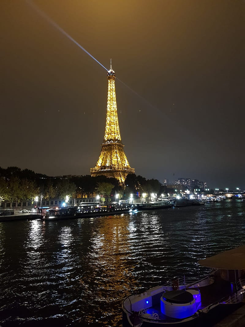 Tower, french, lightly, night, HD mobile wallpaper | Peakpx