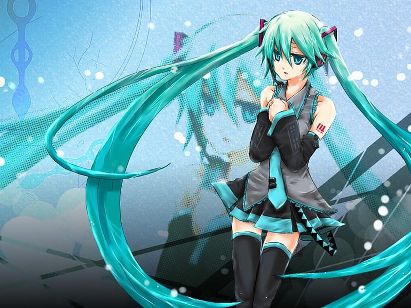 720p Free Download Hatsune Miku Pretty Cg Nice Anime Aqua Beauty Anime Girl Vocaloids 8393