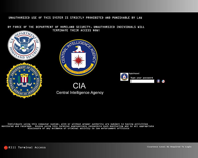 Cia , Cia - Use, CIA Terminal, HD wallpaper