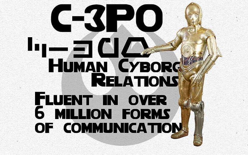 Profile: C-3PO, c3po, cyborg, starvader, droid, font, relations, communication, c-3po, protocol, million, star wars, skills, mad, fluent, human, awesome, funny, aurabesh, skillz, HD wallpaper