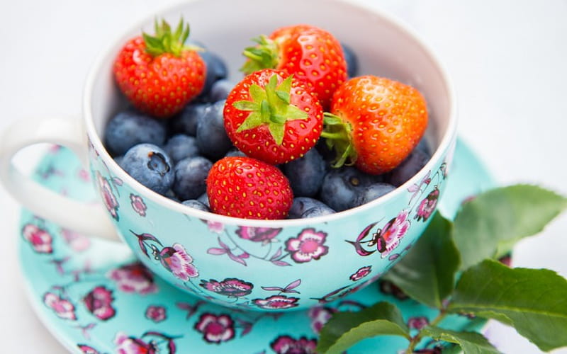 Fruits , berries, fresh, fruits, bowl, HD wallpaper