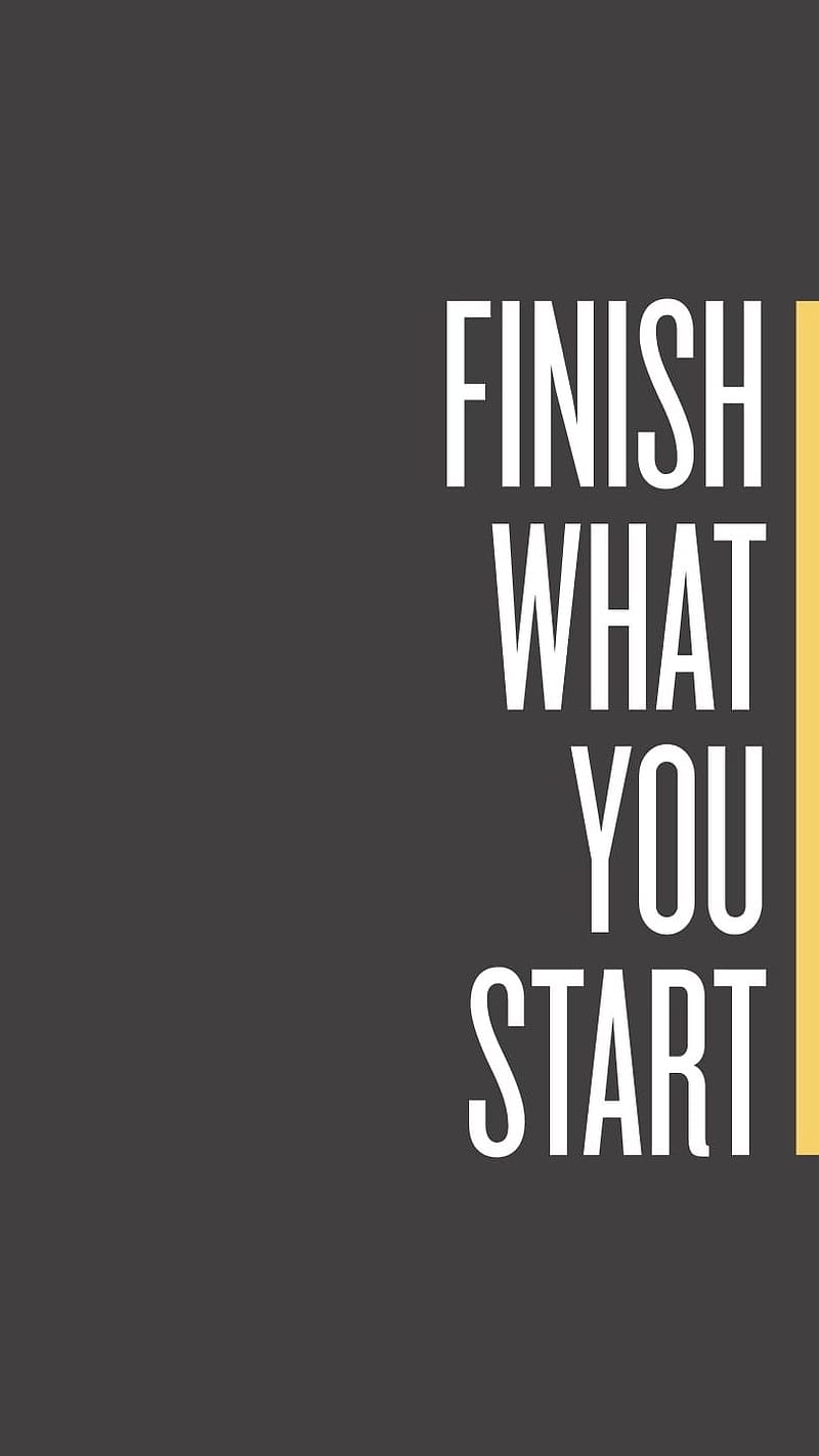Neet Motivation, finish what you start, motivation, HD phone wallpaper