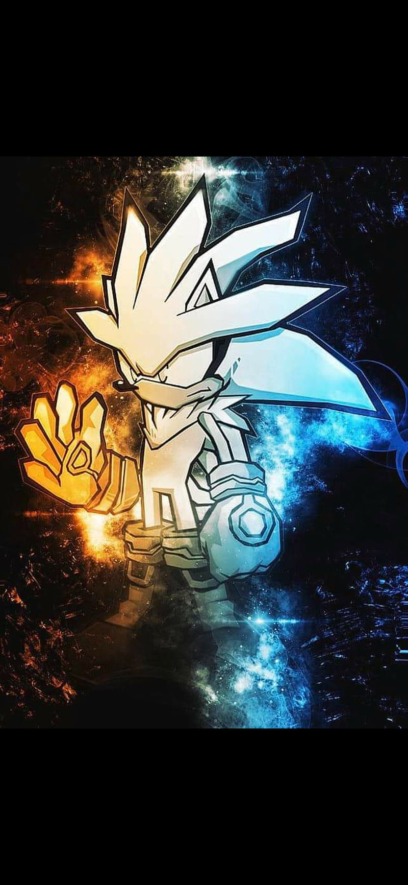 Download Silver The Hedgehog Under Fireworks Wallpaper  Wallpaperscom