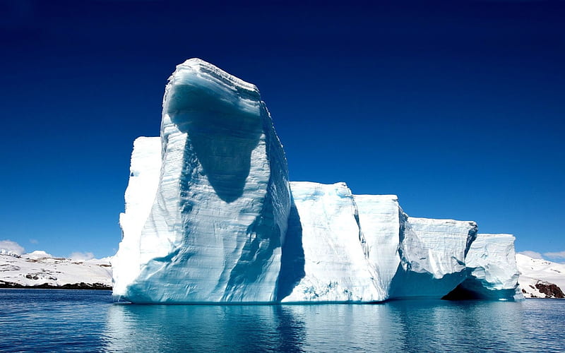*** Icebergs and glaciers ***, lodowce, gory, lodowe, niebo, HD wallpaper