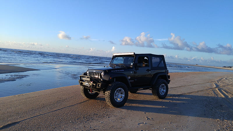  HD jeep en fondos de pantalla de playa