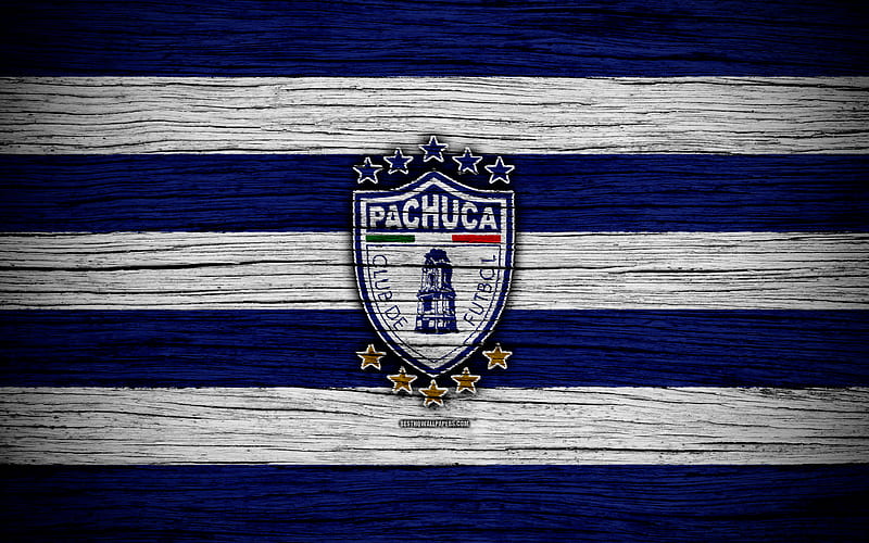 Pachuca FC Liga MX, football, Primera Division, soccer, Mexico, Pachuca, wooden texture, football club, FC Pachuca, HD wallpaper