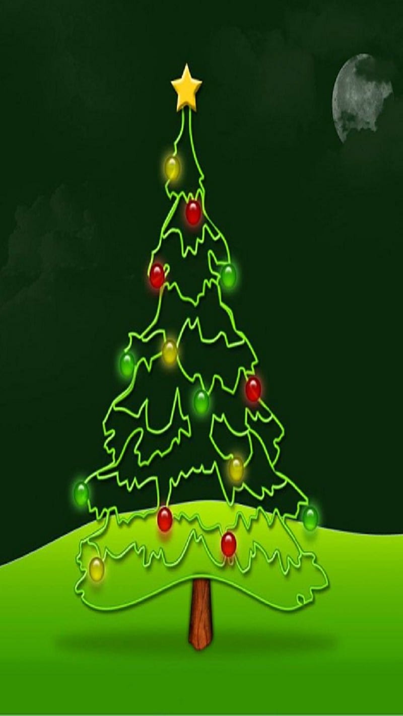 Christmas, tree, HD mobile wallpaper | Peakpx