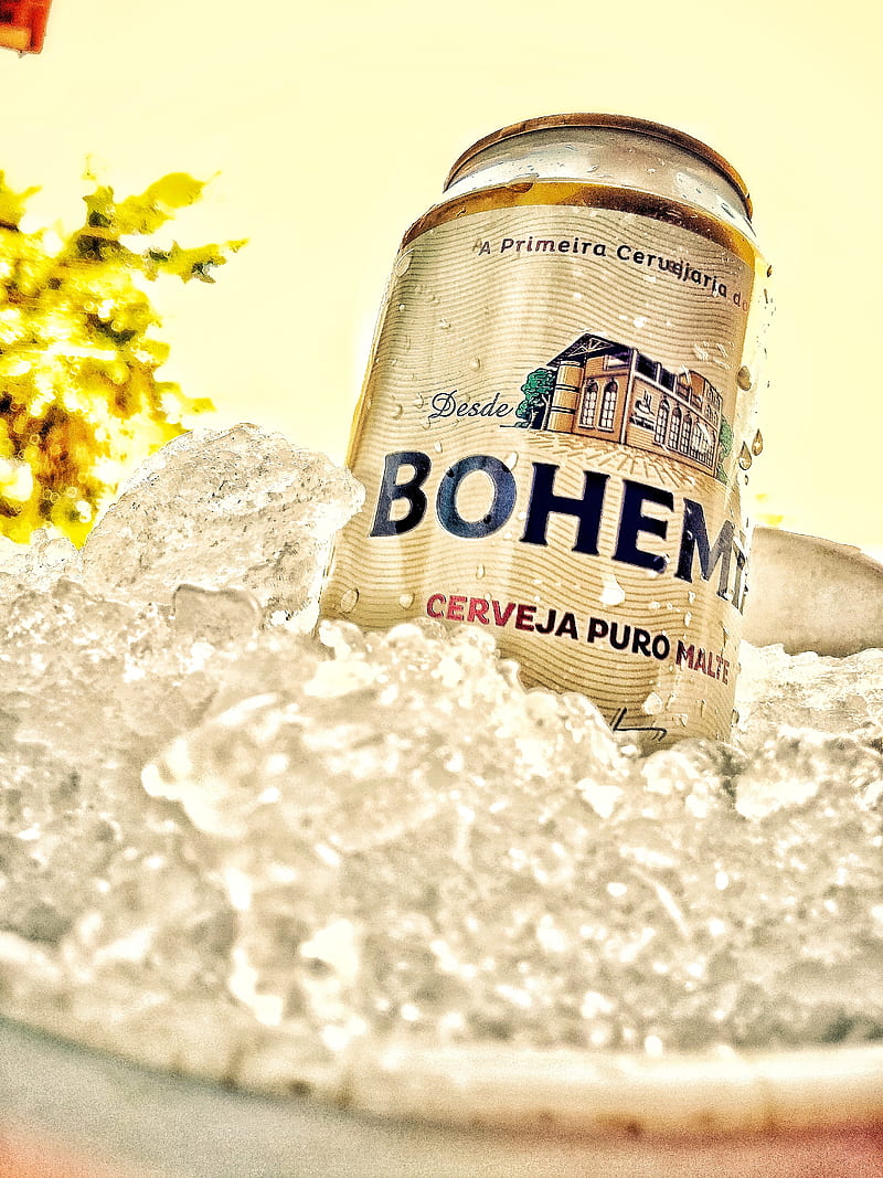 Bohemia, cerveja, gelo, nasc, puromalte, HD phone wallpaper