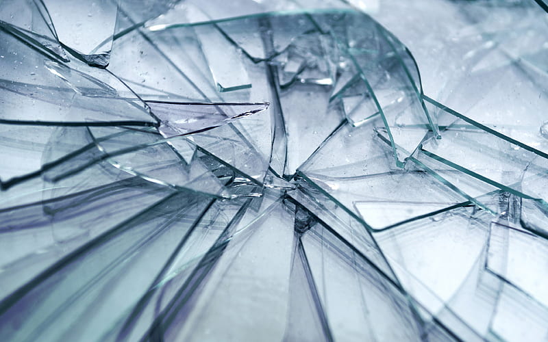 broken glass shards