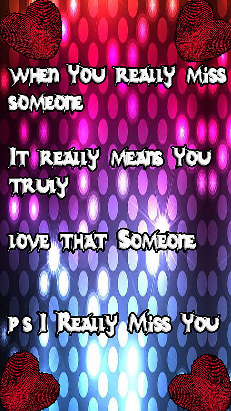 missing with love, corazones, i miss you, missing you, quotes, romance, romantic, HD phone wallpaper