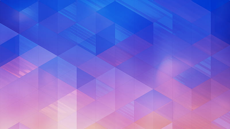 geometric shapes, pink and blue, triangles, Abstract, HD wallpaper