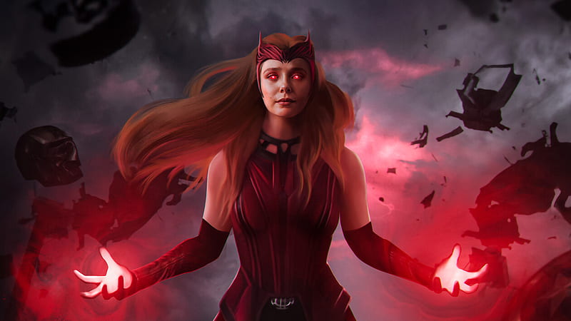 Scarlet Witch Full Power Mode WandaVision, HD wallpaper