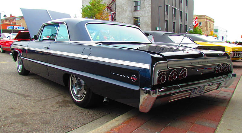 1964 Chevrolet Impala Super Sport 409, gm, impala, super sport, 409, chevy, 1964, classic, HD wallpaper