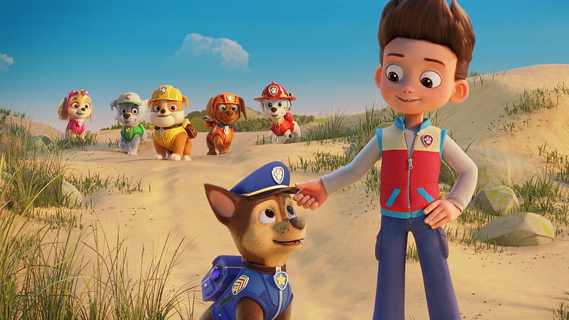 Chase and Ryder Paw Patrol The Movie, HD wallpaper