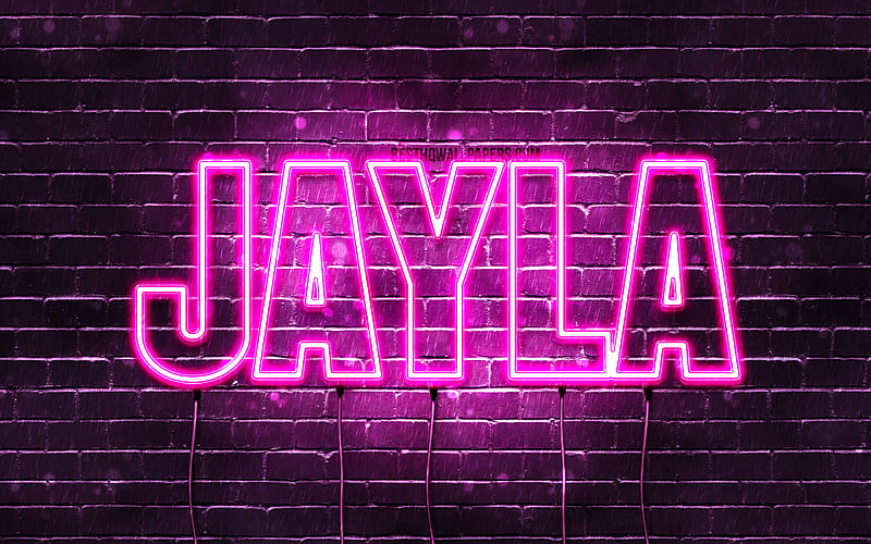 Jayla with names, female names, Jayla name, purple neon lights ...