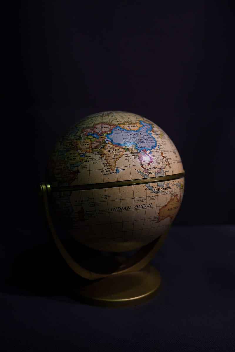 globe, map, travel, darkness, HD phone wallpaper