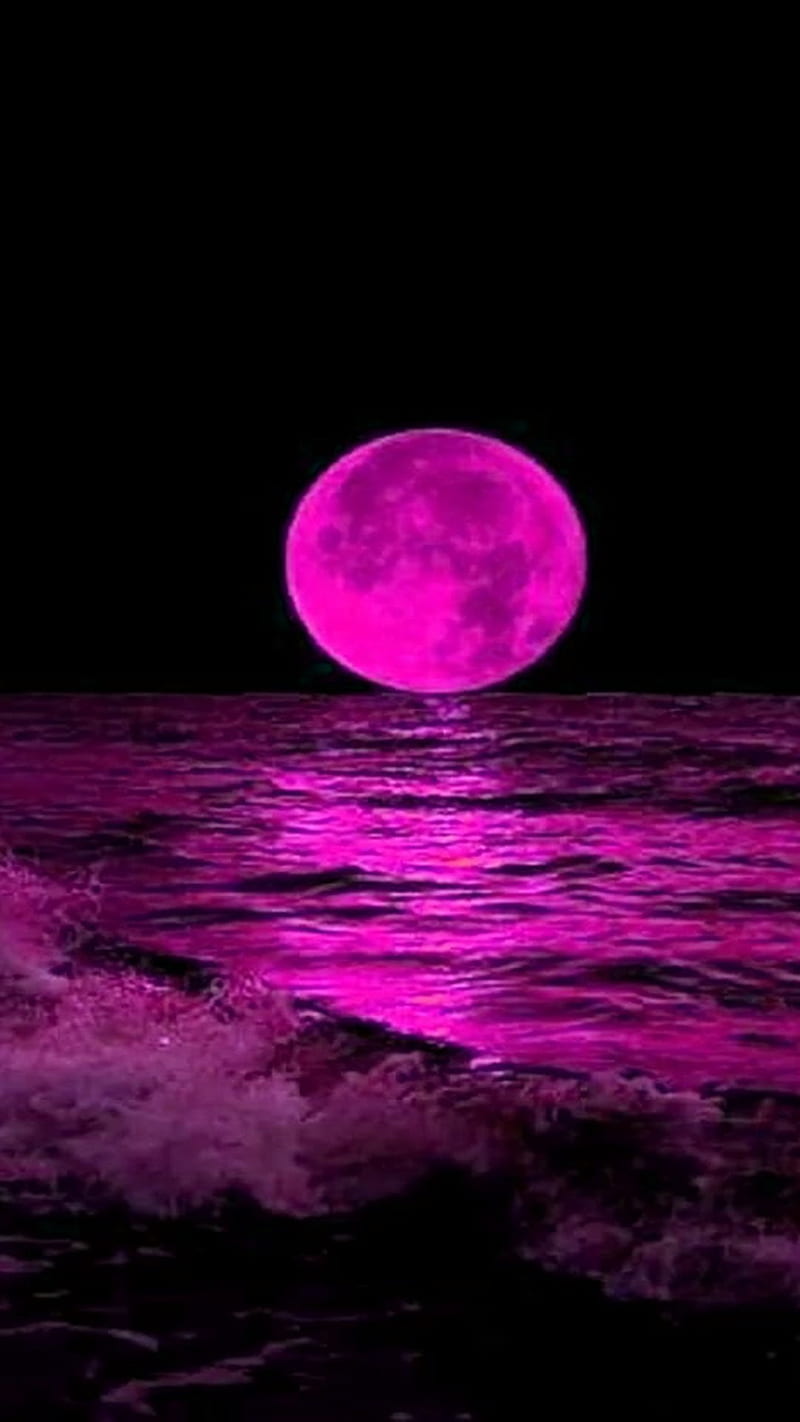 moon, over water, HD phone wallpaper