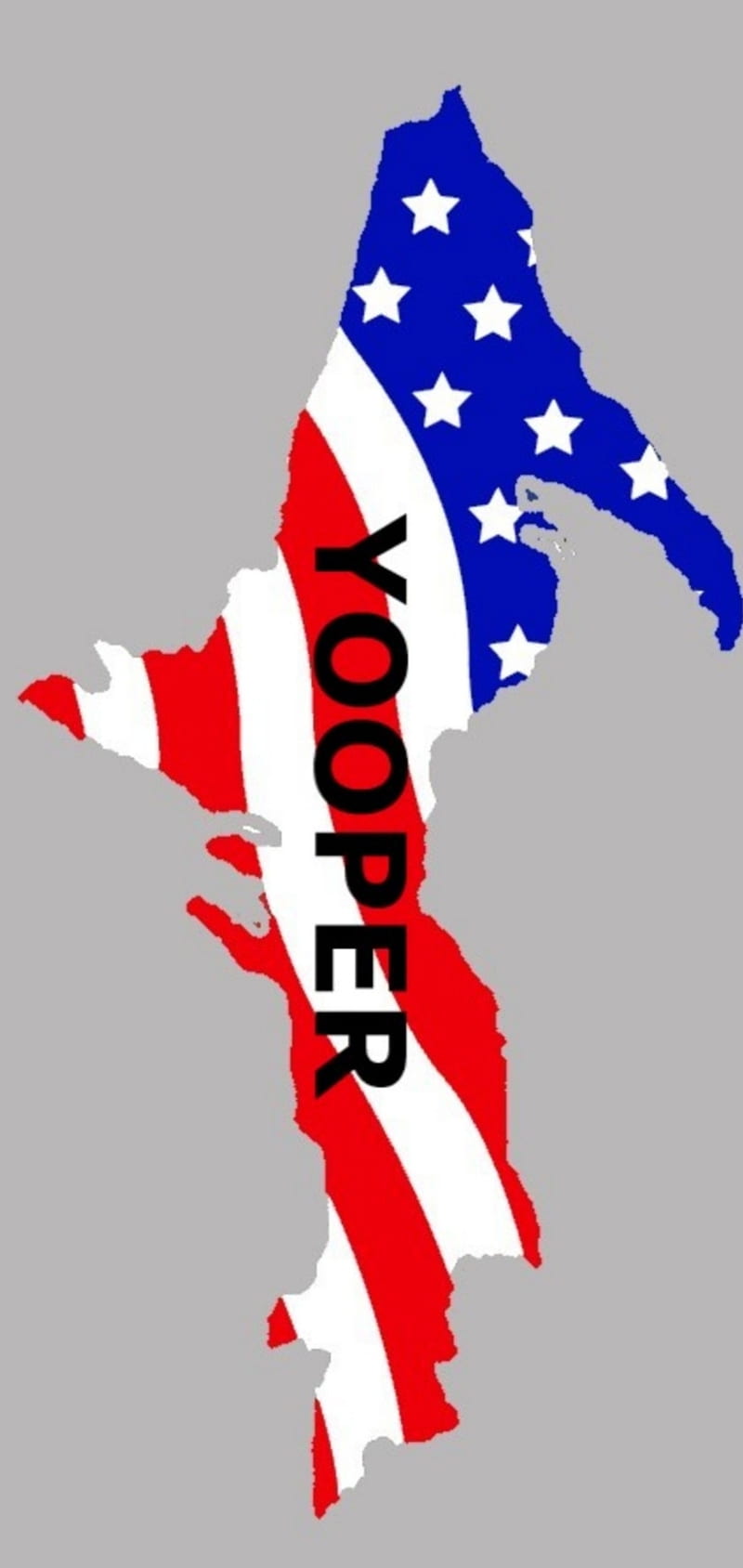 Yooper Flag, america, american flag, michigan, phone background, red white and blue, screen saver, upper peninsula, yooper, HD phone wallpaper