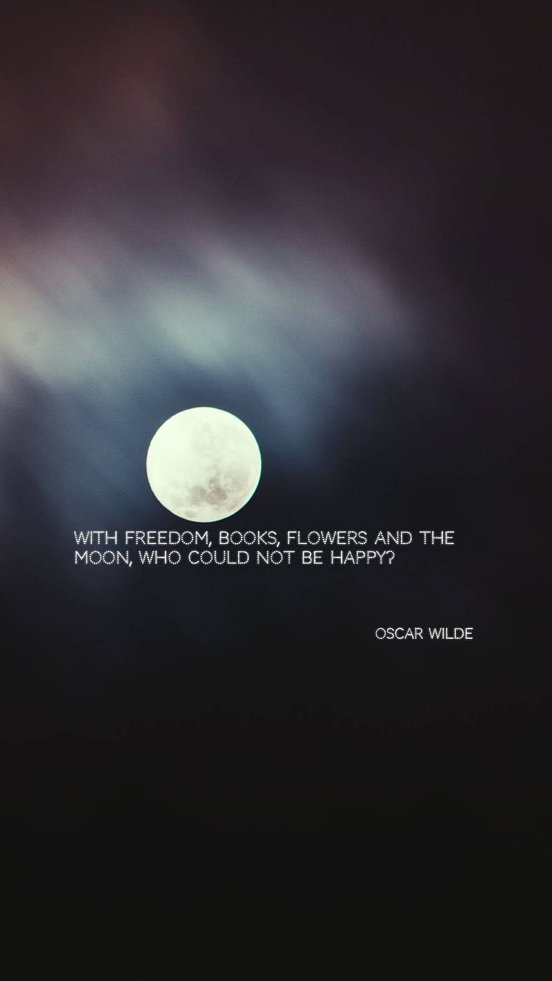 Moon Quotes Oscar Wilde, HD phone wallpaper