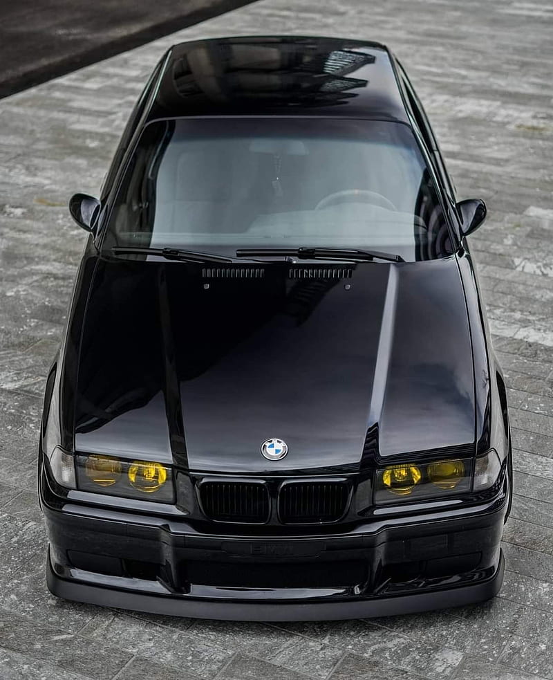 BMW Mpower, beamer, black, e36, m3, tunning, HD phone wallpaper