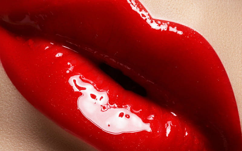 Red Lips Glossy Red Close Up Lips Hd Wallpaper Peakpx 5495