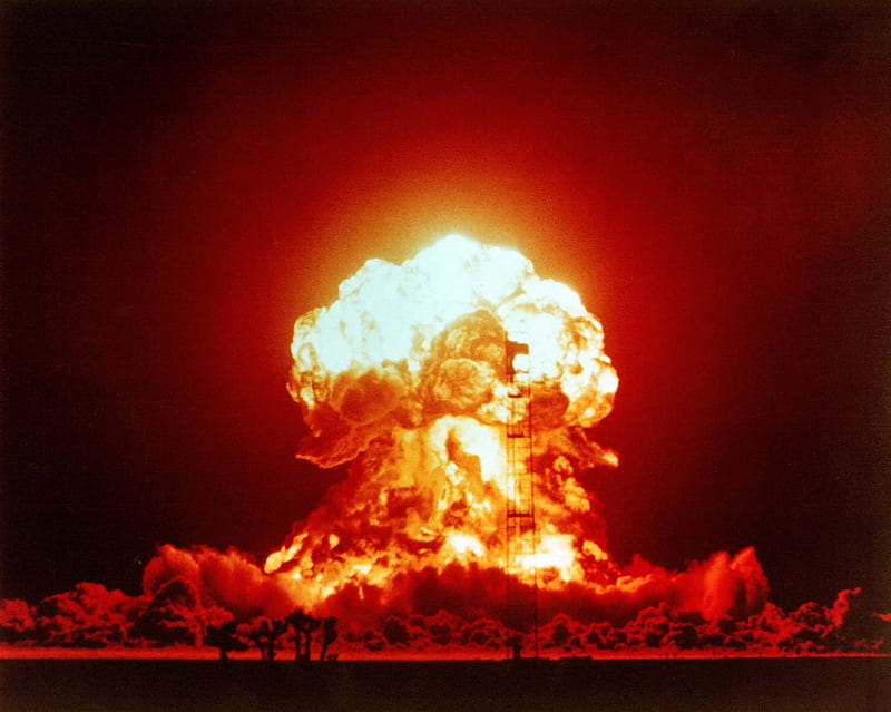 Nuclear explosion, nuclear bomb, bomb, mushroom cloud, HD wallpaper