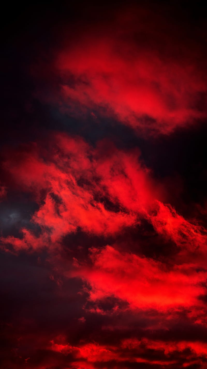 Burning Sky, 6k, The, amoled, beauty, clouds, evening, intense, nature, oled, graphy, real, red, sunlight, sunset, u, vibrant, HD phone wallpaper