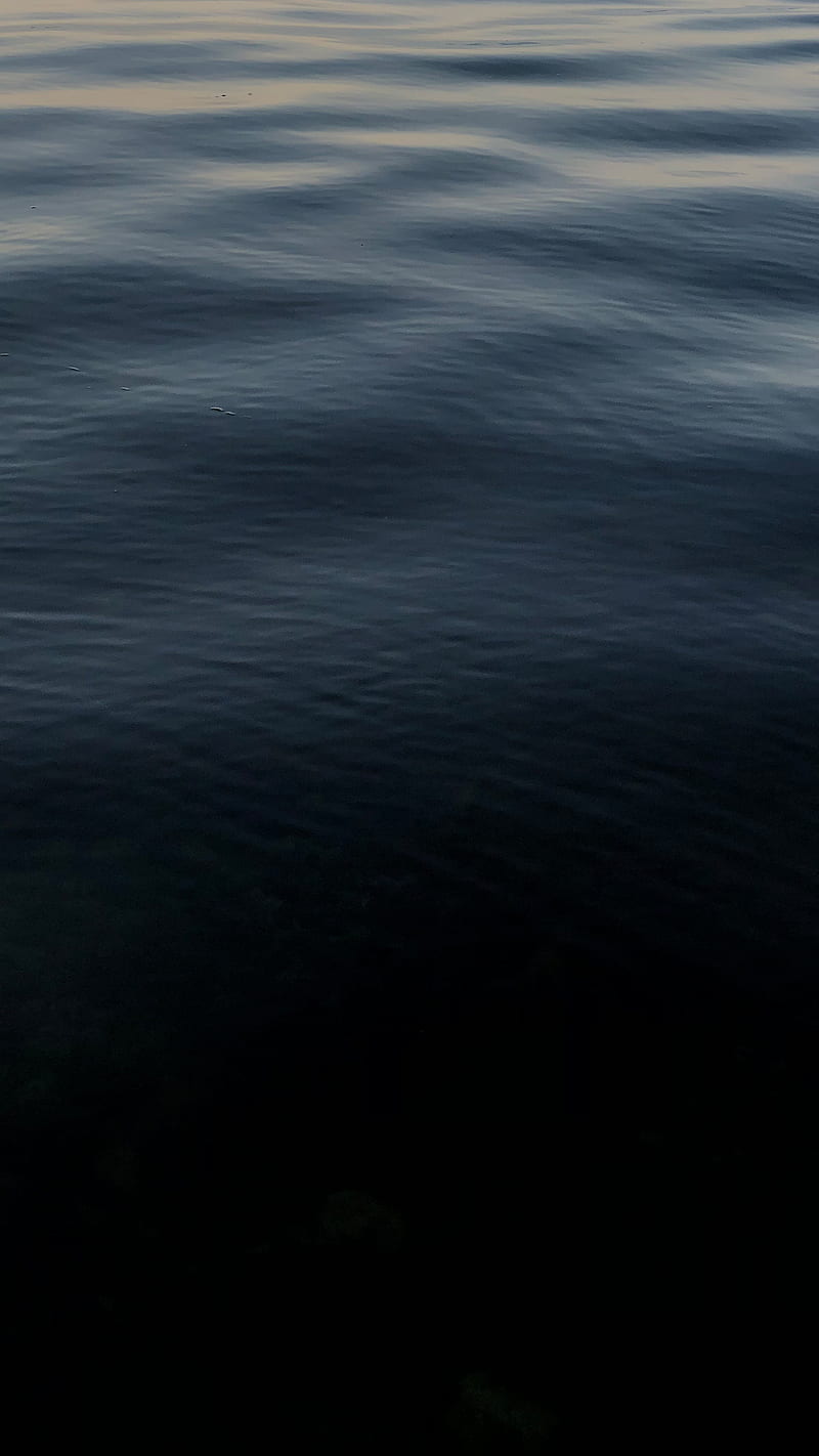 waves, Bertil, black, dark, ocean, oled, HD phone wallpaper