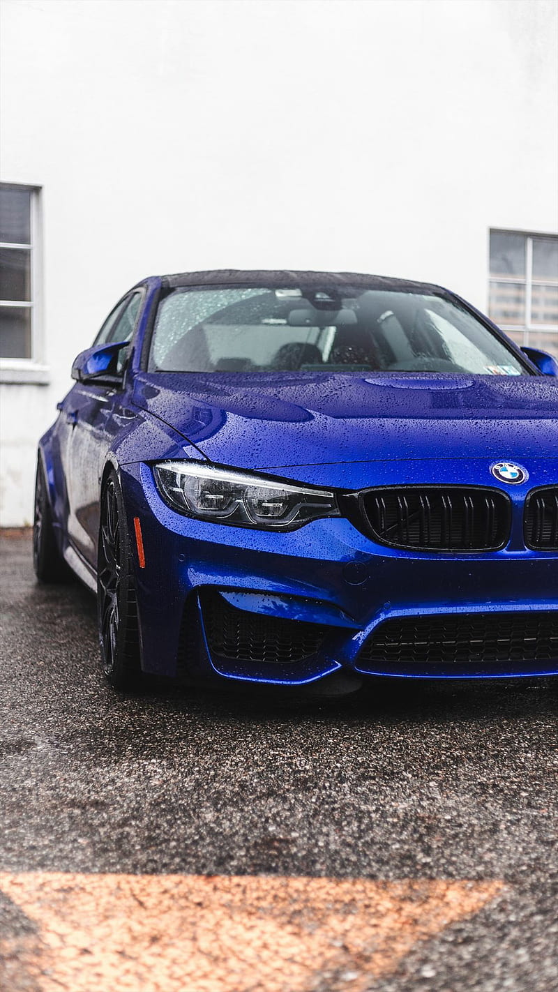 BMW M4 , bmw, m4, blue, car, supercar sports, america, new, HD phone wallpaper