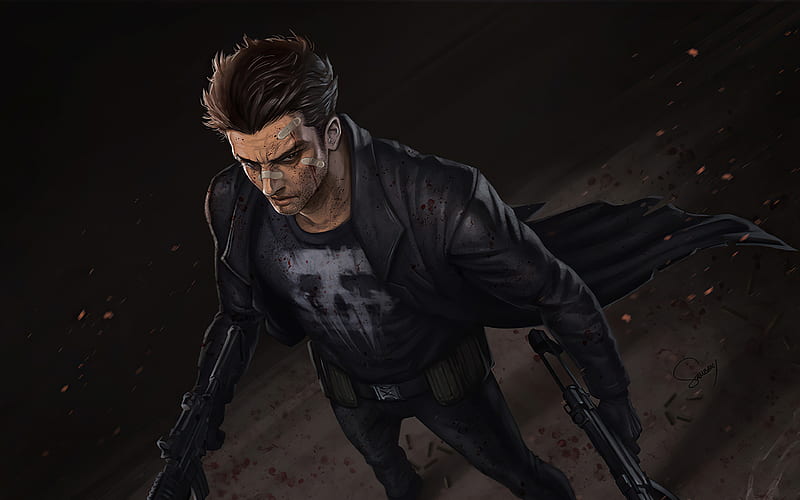 Punisher Frank Castle, superheroes, The Punisher, Marvel Comics, Punisher, HD wallpaper